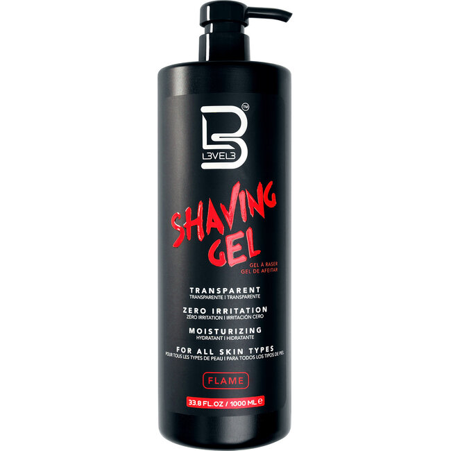 LEVEL3 Shaving Gel 1000ml - FLAME