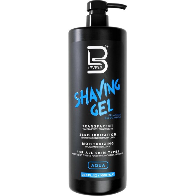 LEVEL3 Shaving Gel 1000ml - AQUA