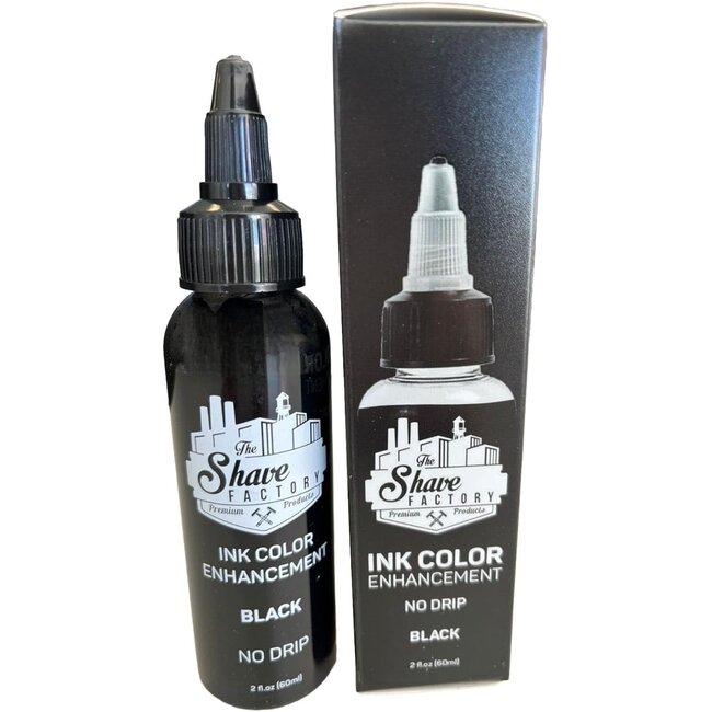 SHAVE FACTORY Ink Color Enhancement No Drip – Zwarte  – Waterafstotende Pluisspray Airbrush