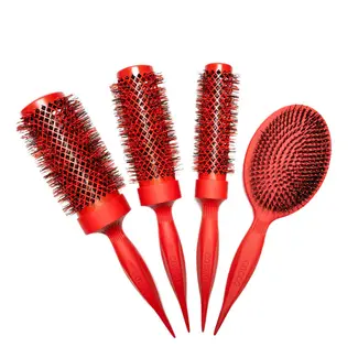 COCCO Aura Brush Set Red 4pcs - brush set