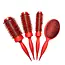 COCCO Aura Brush Set Red 4pcs - brush set
