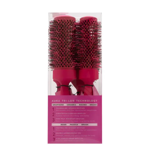 COCCO Aura Brush Set Pink 4pcs - brush set