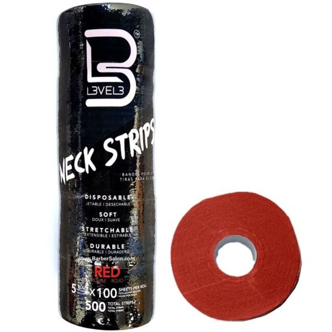 LEVEL3 Neck Paper RED 500 pcs
