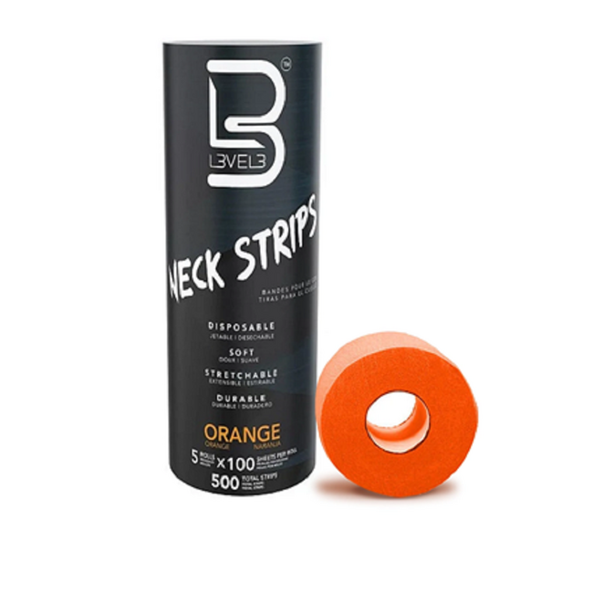 LEVEL3 Neck Paper ORANGE 500 pcs