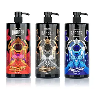 BARBER MARMARA SET 2 x Shampoo  + 1 x Conditioner for Damaged Hair -  3 x 1150ml