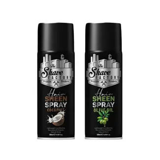 SHAVE FACTORY DUO DEAL Hair Sheen Spray - Olive Oil And Coconut Enriched  - 2 x 500ml