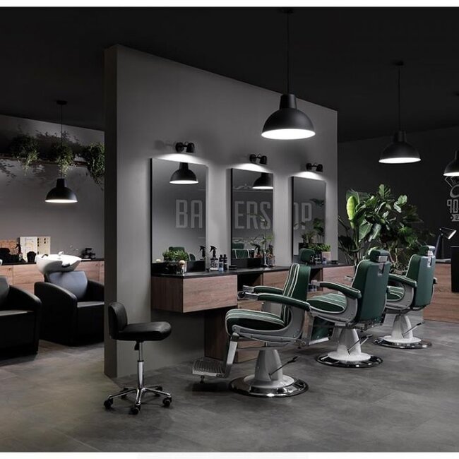 XANITALIA Hair Granada barber Chair -  GREEN