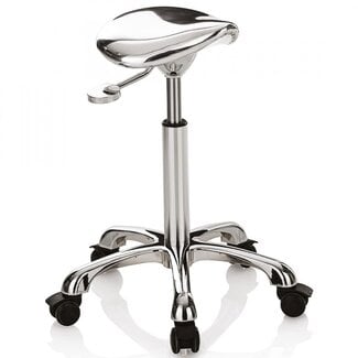 XANITALIA Master Roller Stool - Silver