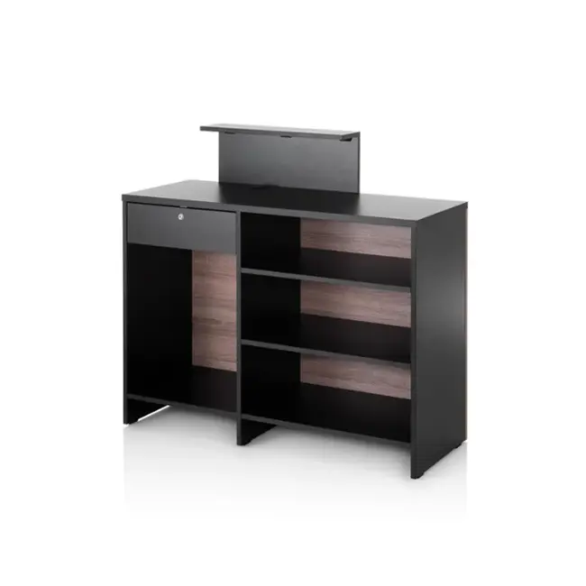 XANITALIA Reception Desk -  Vista Consolle Black/Oak