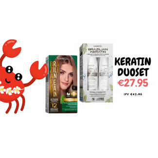 KAREOL Braziliaanse Extra Repairing Keratin Kit - Sensitive Hair + Shampoo / Conditioner