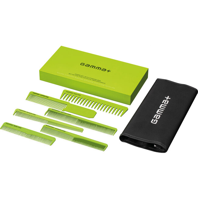 GAMMA+ Comb Set With Storage Bag - Green
