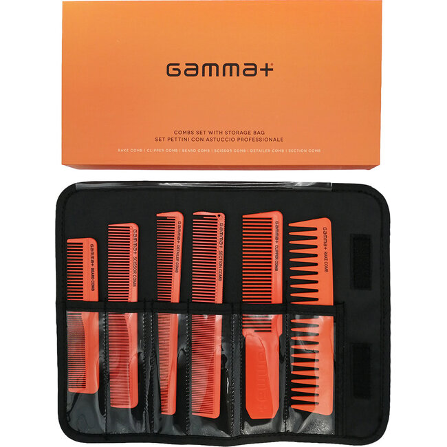 GAMMA+ Comb Set With Storage Bag - Orange