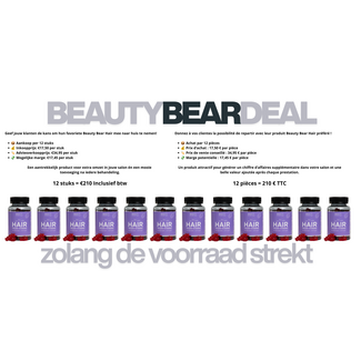 BEAUTY BEAR 12 x Hair Vitamines, 60 Gummies