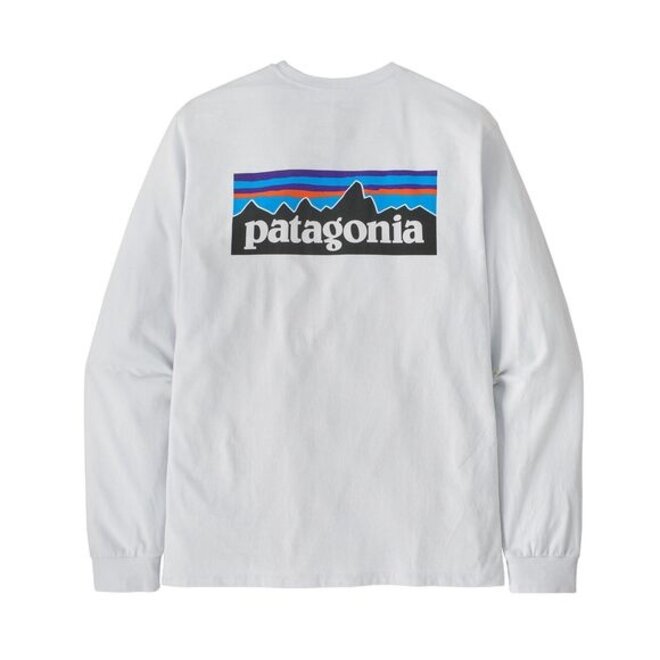 M's L/S P-6 Logo Responsibili-Tee White
