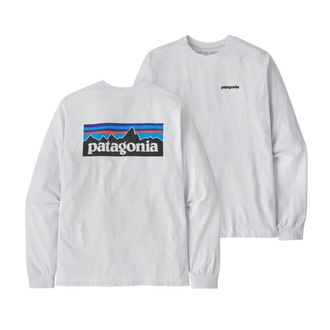 M's L/S P-6 Logo Responsibili-Tee White