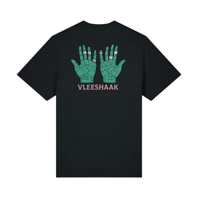 Vleeshaak Flapper T-shirt zwart