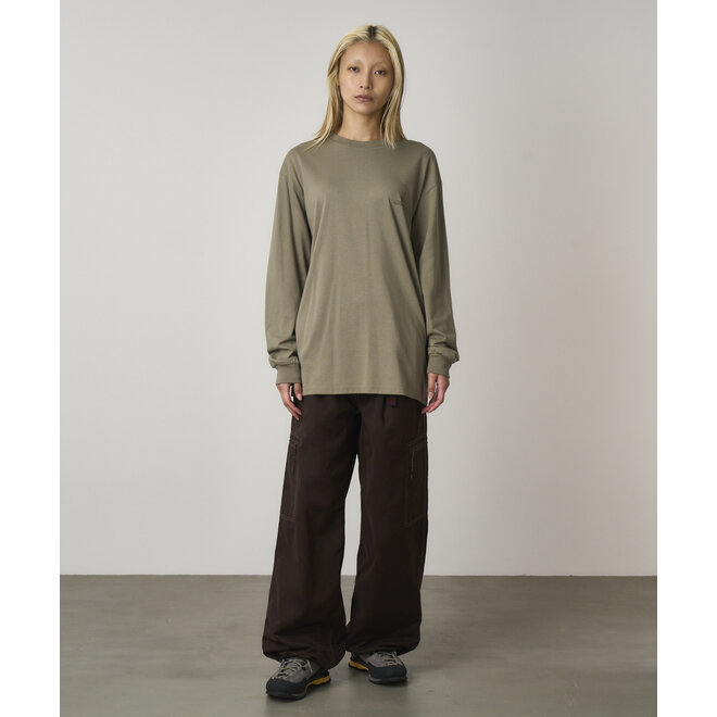 Gramicci One Point Logo LS Tee Khaki