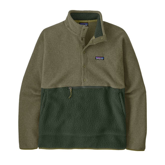 Patagonia Retro Pile 1/2 Snap Heren Old Growth Green