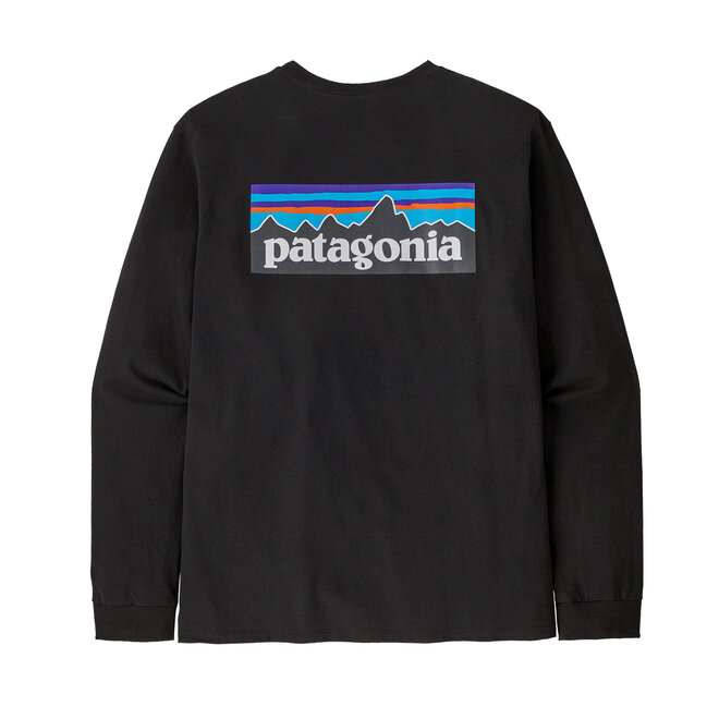 Mens P6- Logo responsibili-Tee Long Sleeve Black