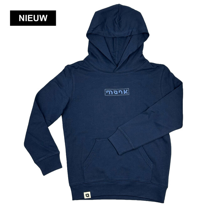 Monk Kids Hoodie French Navy