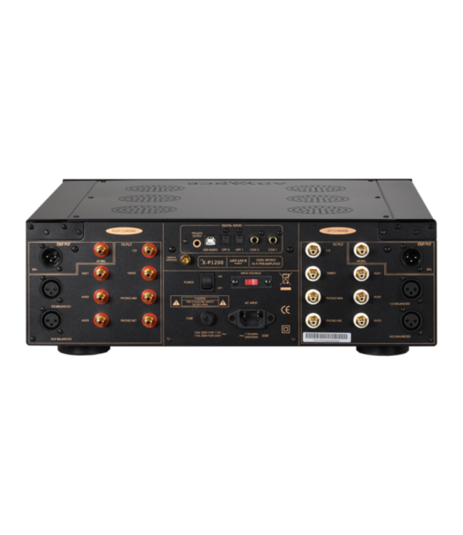 Advance Acoustic X-P1200 Zwart - Dual Mono Voorversterker