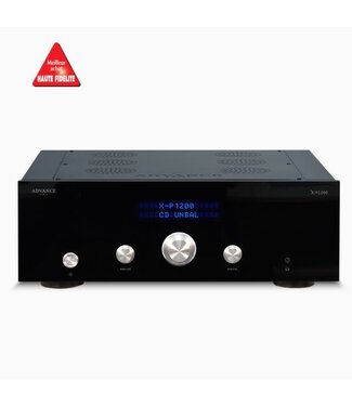 Advance Acoustic X-P1200 Zwart - Dual Mono Voorversterker