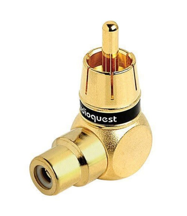 Audioquest Adapter M21F-90 Adaptor (Female RCA to right Male RCA)