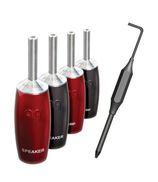 Audioquest Audioquest 1007 Series Banana (Set van 4) - Luidsprekerconnector