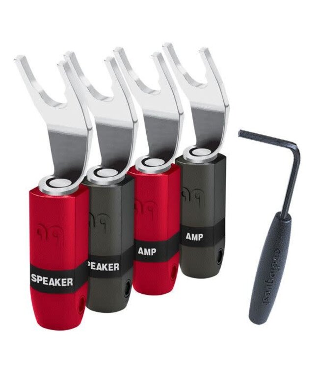 Audioquest SureGrip 300 Multi-Spade (set van 4) - Luidsprekerconnector