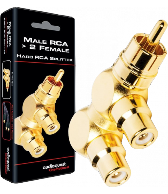 Audioquest Splitter Hard RCA Splitter M RCA-> 2x F RCA