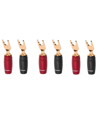 Audioquest 507 Series Multi-Spade (Set van 6) - Luidsprekerconnector