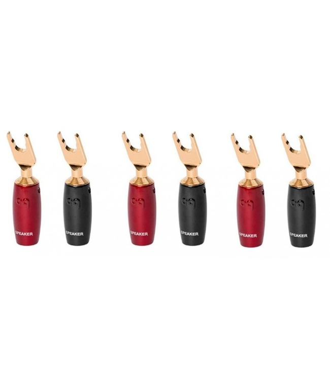 Audioquest 507 Series Multi-Spade (Set van 6) - Luidsprekerconnector