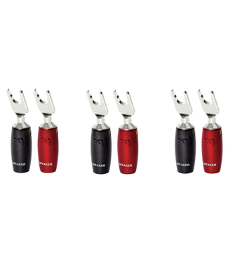 Audioquest Audioquest 1007 Series Multi-Spade (Set van 6) - Luidsprekerconnector