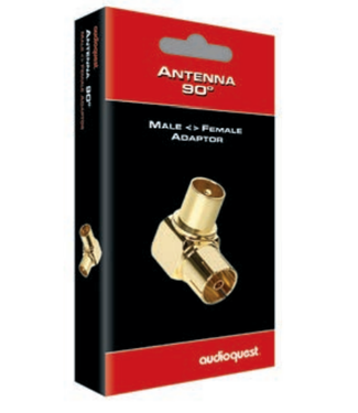 Audioquest Audioquest Adapter Antenna 90 Male-Female Adapter