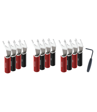 Audioquest SureGrip 100 Multi-Spade (set van 12) - Luidsprekerconnector