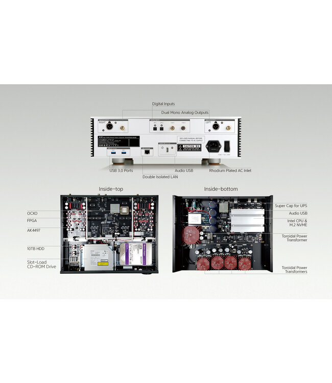 Aurender A30 10TB - Streamer / Muziekserver / Ripper