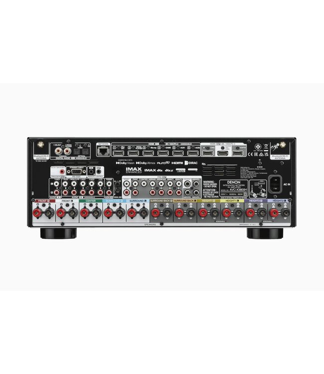 Denon AVC-X3800H – 9.2-kanaals AV-receiver, 105W/kn, Dolby Atmos, DTS:X, IMAX Enhanced, Auro-3D, 8K Ultra HD, HEOS Built-In, Audyssey MultEQ XT32