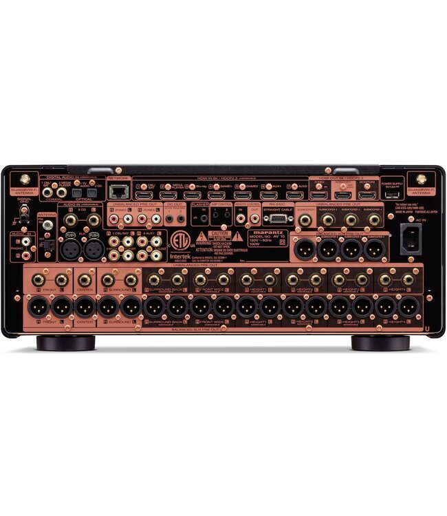 Marantz AV 10: 15.4-kanaals AV-processor met Dolby Atmos, Auro-3D, 8K, Dirac Live en HEOS