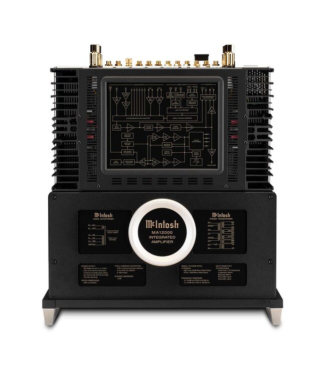McIntosh MA12000 - Hybride geïntegreerde versterker met 350W en buizenvoorversterker