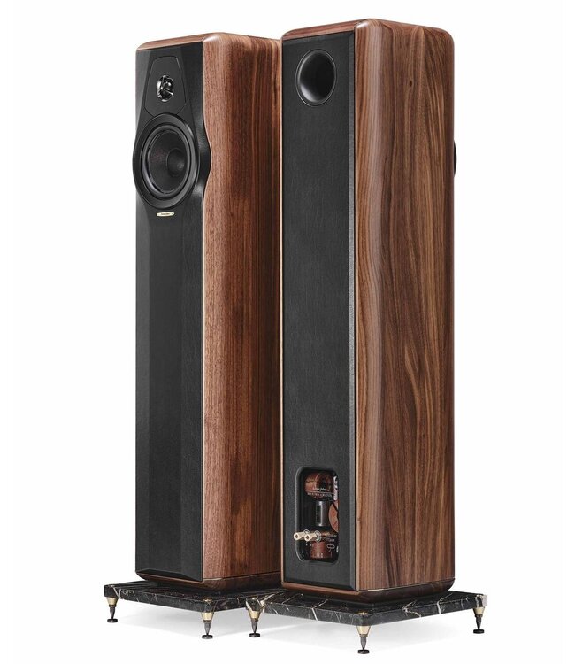Sonus faber Maxima Amator – 2-weg vloerstaande luidspreker in massief houten kast, met IFF crossover en H28 XTR-04 DAD™ tweeter. Derde lid van de Sonus faber Heritage collectie (set van 2)
