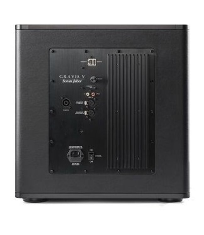 Sonus faber Gravis V – Actieve subwoofer met 320mm driver, 1200W piek, 20Hz en app-bediening | Perfecte match voor Homage Tradition en Reference