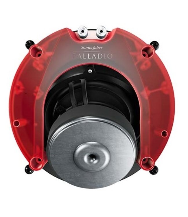 Sonus faber Palladio PC-662P – 2-weg point source plafondluidspreker uit de Palladio Level 6-serie met vergroot frame (265 mm), DAD™ tweeter, 165 mm cellulosewoofer en optionele Premium Kit in walnoot of wengé