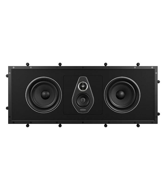 Sonus faber Palladio PL-664 – 3-weg wand inbouwluidspreker (LCR) met DAD™ tweeter, 80 mm midrange, 165 mm woofer, Drone Cone passieve radiator en leren baffle uit de Palladio Level 6-serie
