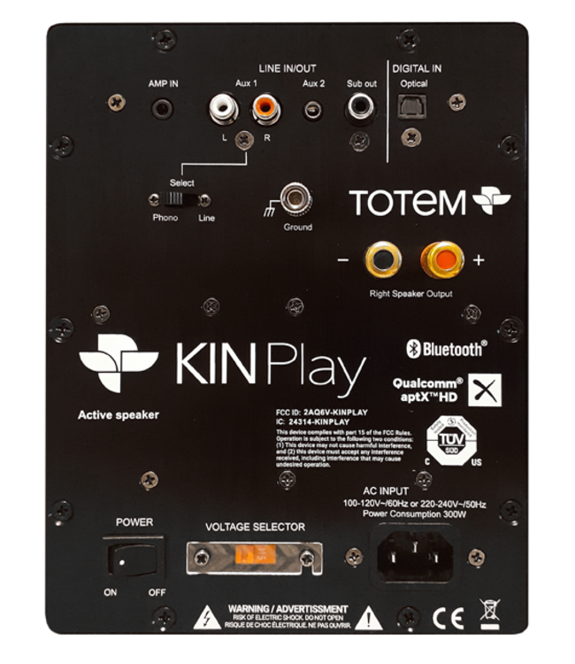 Totem Acoustic Kin Play (Set van 2) - Draadloze Bluetooth Boekenplank Luidsprekers