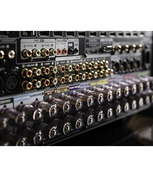 Denon AVC-A1H: 15.4-kanaals AV-versterker met 210W per kanaal en mono block eindversterkers