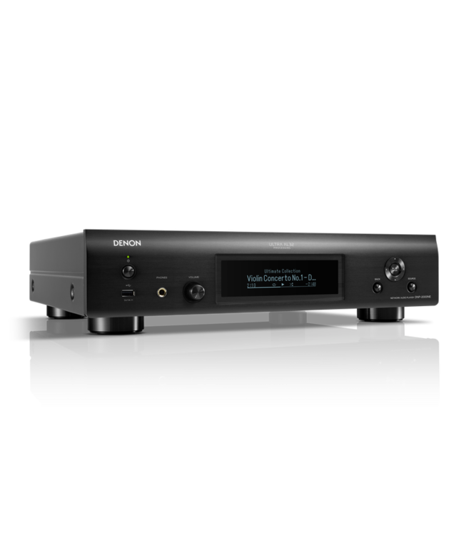 Denon Netwerk audiostreamer met vier ESS Sabre ES9018K2M DACs in mono-modus, Ultra AL32 Processing, HEOS Built-In, AirPlay 2, HDMI ARC, USB-B DAC-ingang tot DSD 11.2MHz en koptelefoonuitgang