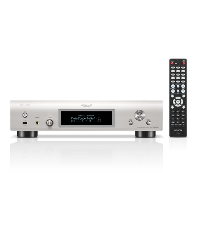 Denon Netwerk audiostreamer met vier ESS Sabre ES9018K2M DACs in mono-modus, Ultra AL32 Processing, HEOS Built-In, AirPlay 2, HDMI ARC, USB-B DAC-ingang tot DSD 11.2MHz en koptelefoonuitgang