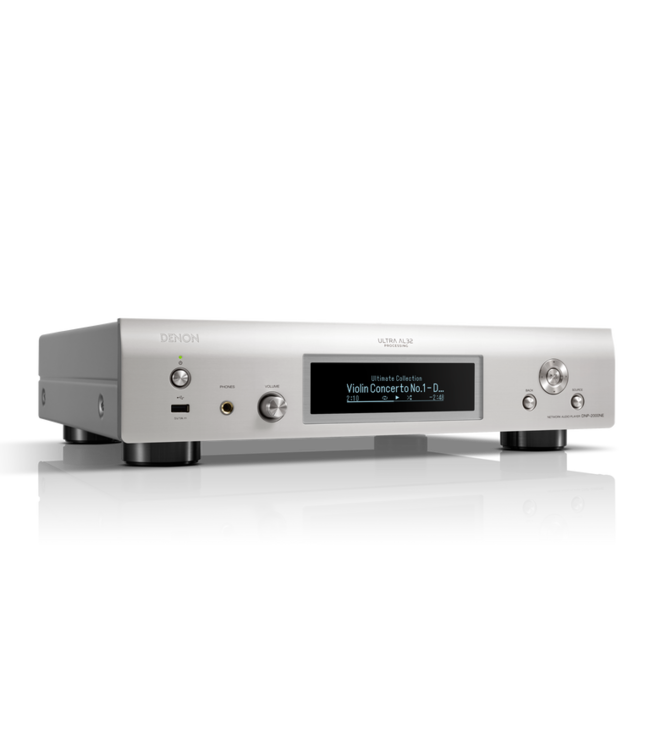 Denon Netwerk audiostreamer met vier ESS Sabre ES9018K2M DACs in mono-modus, Ultra AL32 Processing, HEOS Built-In, AirPlay 2, HDMI ARC, USB-B DAC-ingang tot DSD 11.2MHz en koptelefoonuitgang