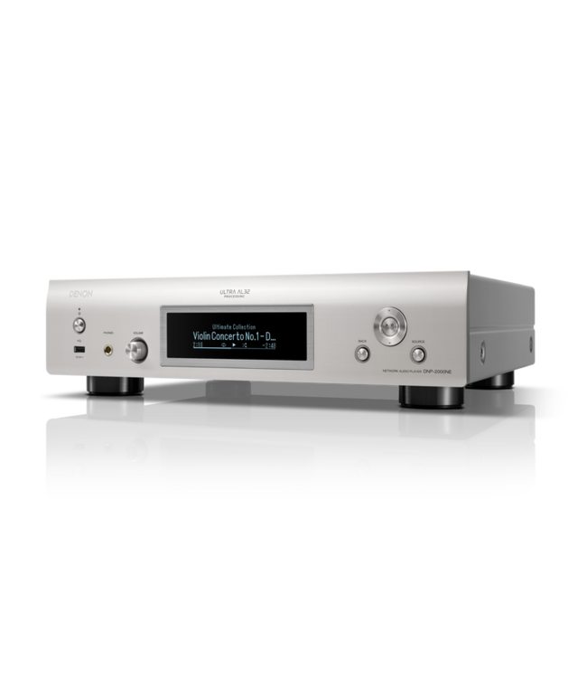 Denon Netwerk audiostreamer met vier ESS Sabre ES9018K2M DACs in mono-modus, Ultra AL32 Processing, HEOS Built-In, AirPlay 2, HDMI ARC, USB-B DAC-ingang tot DSD 11.2MHz en koptelefoonuitgang