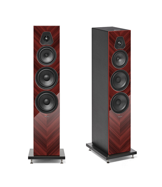 Sonus faber Lumina V Amator – 3-weg vloerstaande luidspreker met hybride IFF-Paracross crossover, visgraat houtwerk en exclusieve glanzende afwerkingen. Erfenis van de Homage-collectie (set van 2)